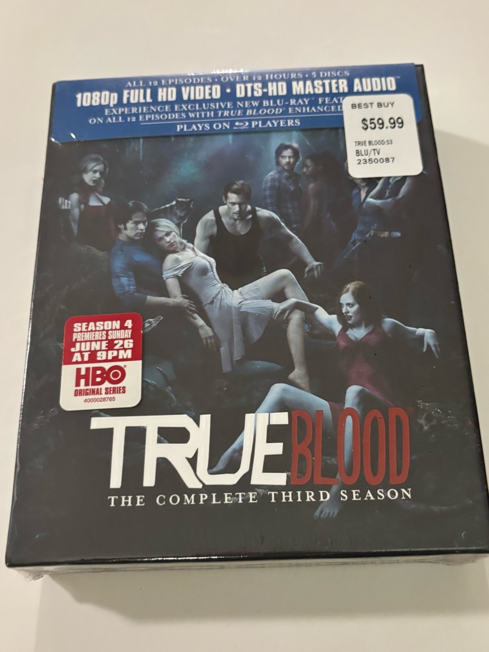 Sealed True Blood: The Complete Third Season - Black Blu-ray